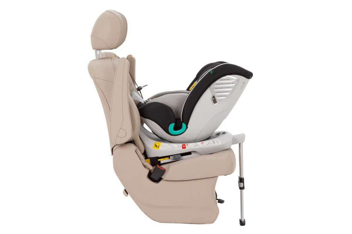 Автокрісло CARRELLO Revolt CRL-15805 Sky Grey i-Size 40-150см ISOFIX, поворот, опор.стійка