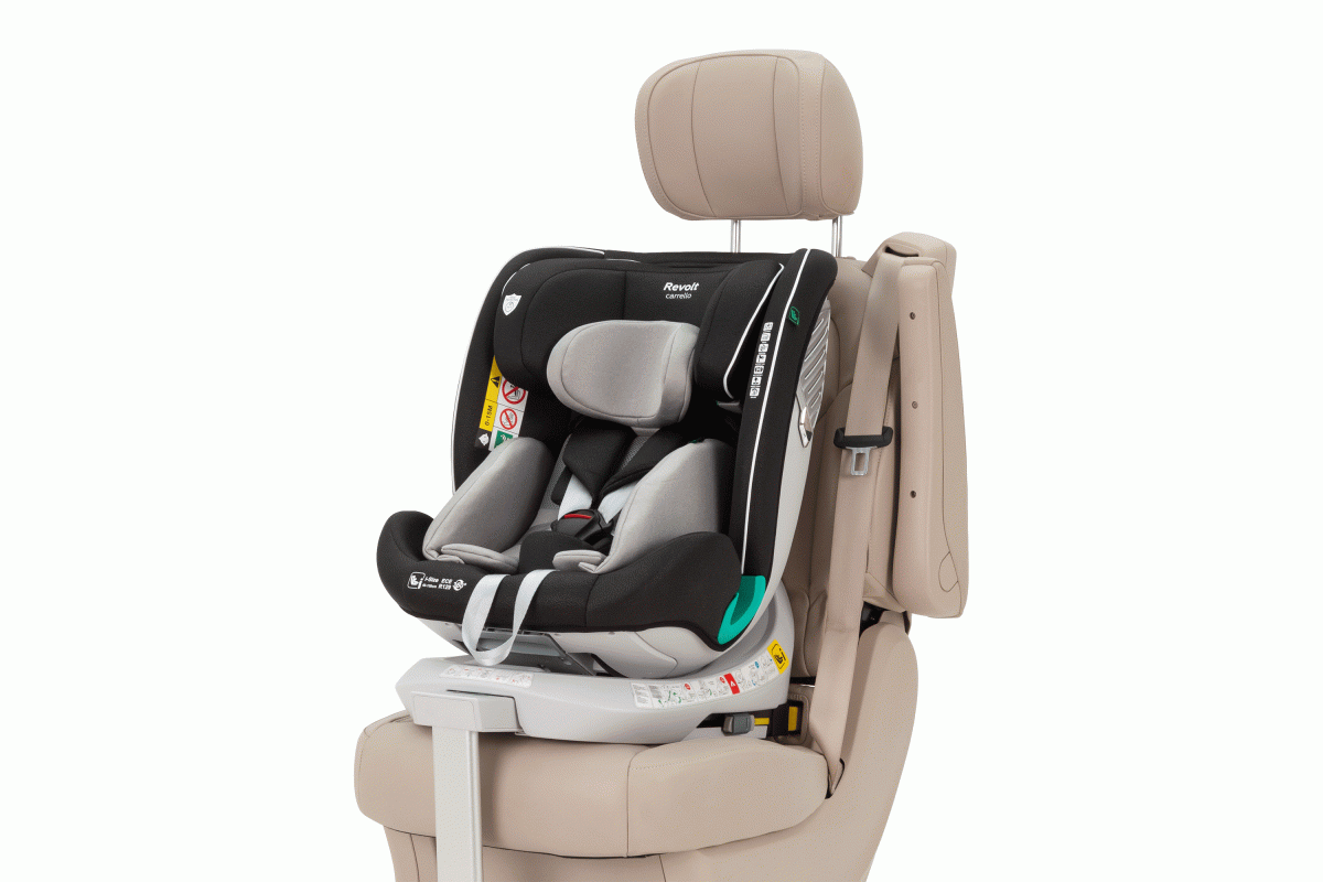 Автокрісло CARRELLO Revolt CRL-15805 Space Black i-Size 40-150см ISOFIX, поворот, опорна стійка