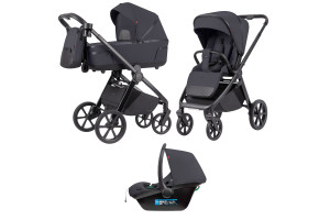 Коляска універсальна CARRELLO Omega CRL-6545 (3in1) Meteor Grey