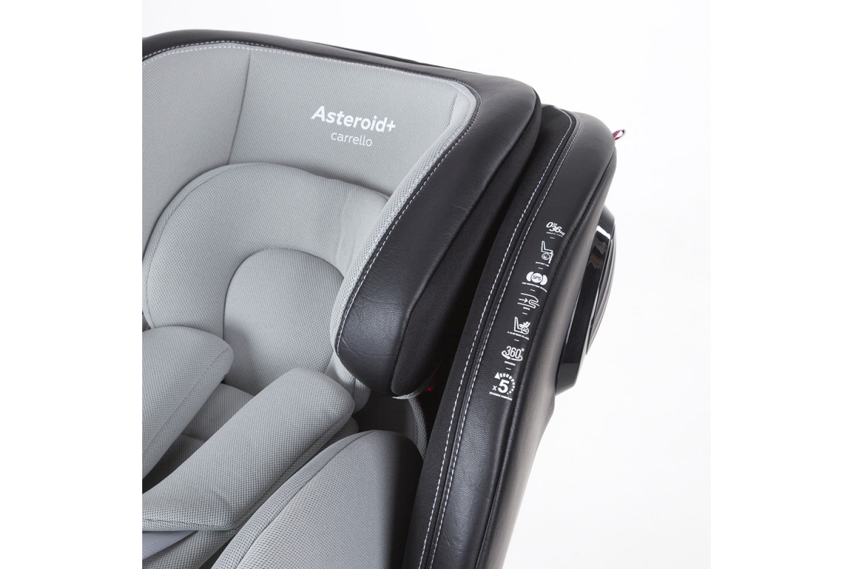 Автокрісло CARRELLO Asteroid+ CRL-15801 Shale Grey 0+1/2/3 ISOFIX з поворотом та опорною стійкою