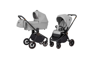 Коляска універсальна CARRELLO Epica/GT CRL-8510/1 з дощовиком (2in1) Silver Grey