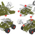 Конструктор металевий "Військова техніка" в коробці, 430 деталей, 9512 ТЕХНОК
