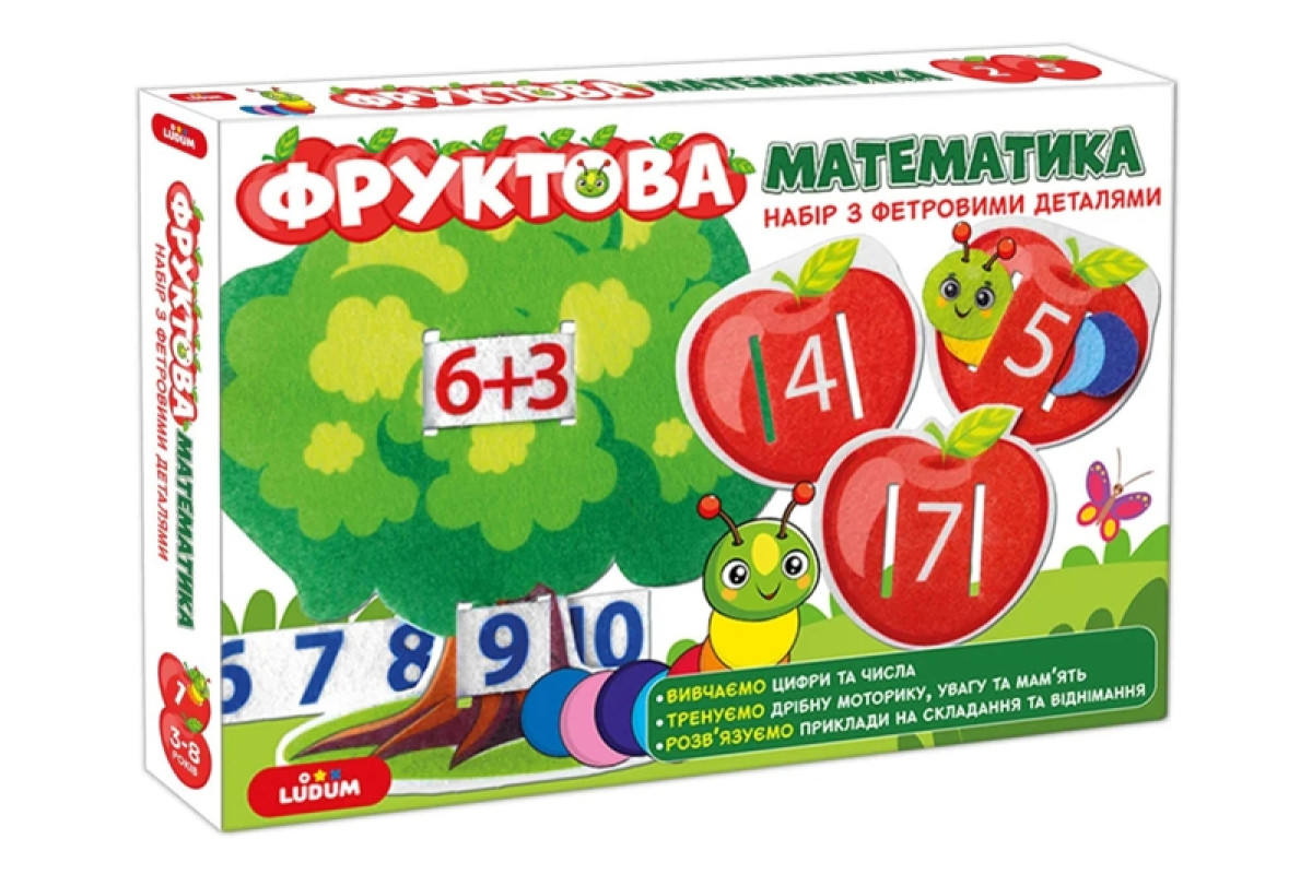 Розвиваюча гра 2в1 Фруктова математика ME5032-15