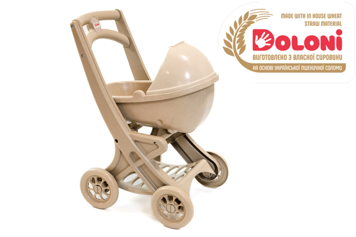 Візочок для ляльок з люлькою Eco Beige 0121/02eco DOLONI