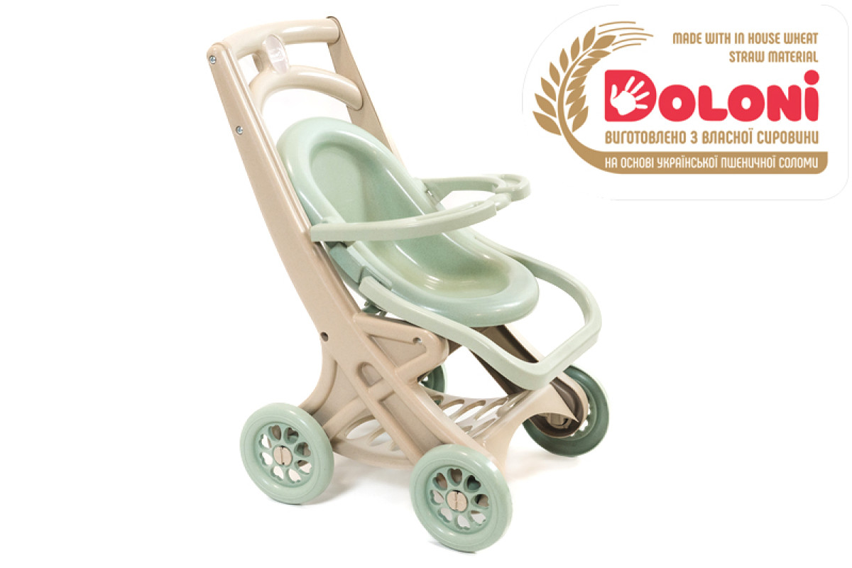 Візочок для ляльок сидячий Eco Green 0122/01eco DOLONI