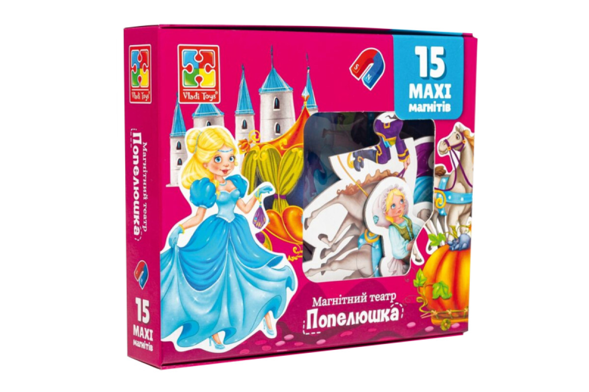 Настільна гра 'Магнітний театр. Попелюшка' VT3206-53 (укр) Vladi Toys