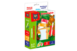 Гра розвиваюча навчальна з маркером Академія розвитку 'Пиши та витирай. Англійський алфавіт' VT5010-23 VladiToys