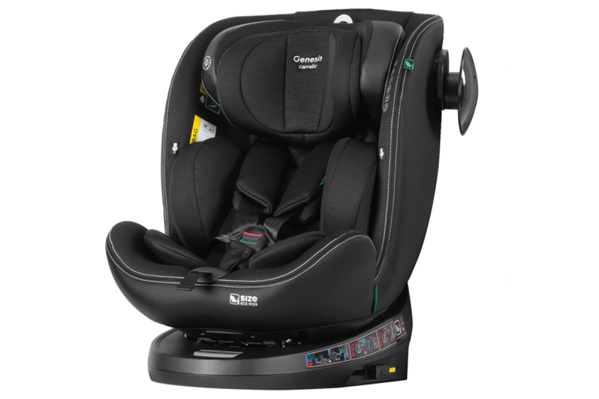 Автокрісло CARRELLO Genesis CRL-12810 Absolute Black i-Size 40-150см ISOFIX з поворотом