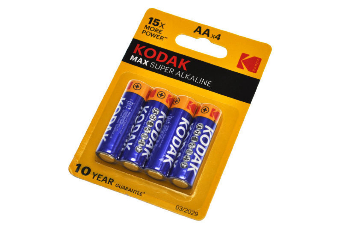 Батарейки KODAK MAX alkaline LR06 АА 4 шт. блістер