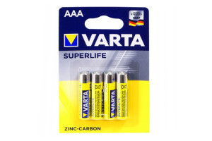 Varta R-03 SUPER LIFE сольова 4 шт. блістер