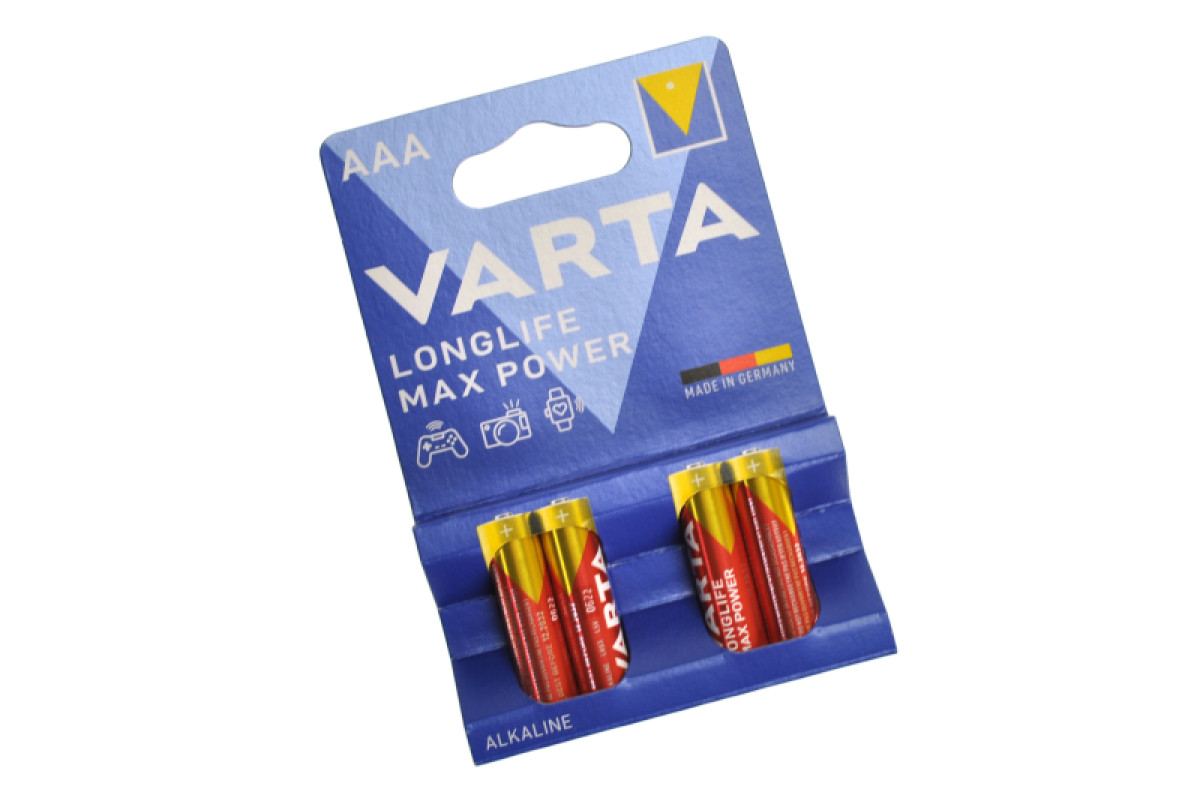 Батарейки Varta LR-03 Maxi tech alkalin 4шт. в блістері