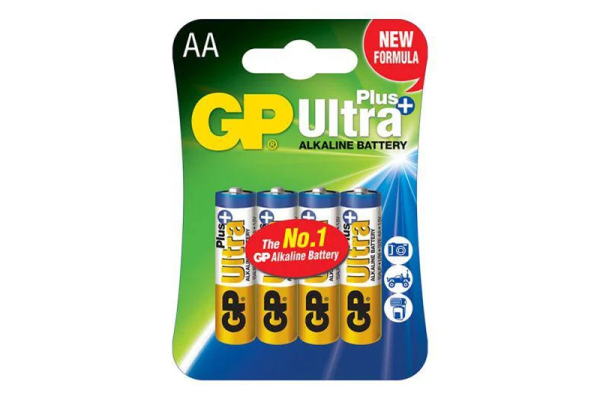 Батарейки GP 15AUP LR06 Ultra Plus Alkaline C4 4шт.