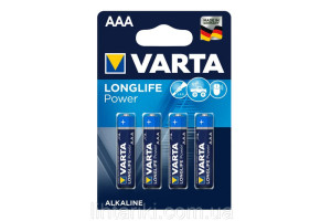 Батарейки Varta LR03 High Energy (Longlife Power) alkaline 4 шт.