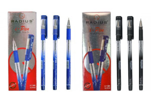 Ручка RADIUS I-pen в асортименті синій, чорний, фіолетовий 12 шт.