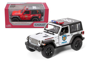 Модель KINSMART Джип JEEP WRANGLER  5'' KT5412WPR Police/Firefighter метал, інерційна, відкр. дверцята, коробка