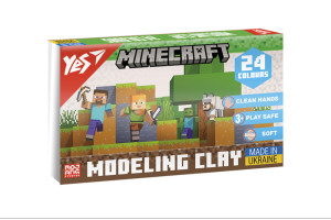 Пластилін Yes Minecraft 24 кольорів 480г 540682