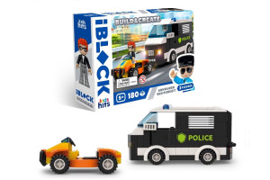 Конструктор Kids hits IBLOCK JUNIOR  KH41/003/3 180 деталей Armoured Vehicle In Pursuit короб. 24*16*6 см