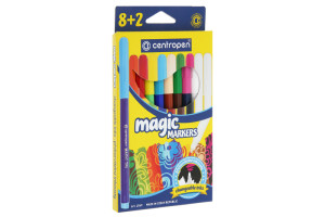 ФЛОМАСТЕРИ Centropen 8+2 кольорів Magic 2549