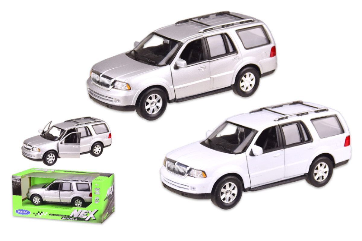 Машина металева WELLY 39883CW 1:35 LINCOLN NAVIGATOR, 2 кольори, коробка, р. 18*8*8 см