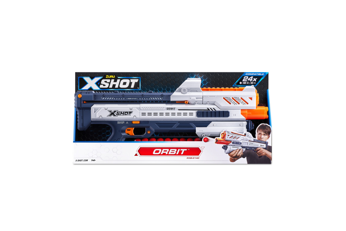 X-Shot Швидкострільний бластер Excel Chaos New  Orbit (24 кульки)