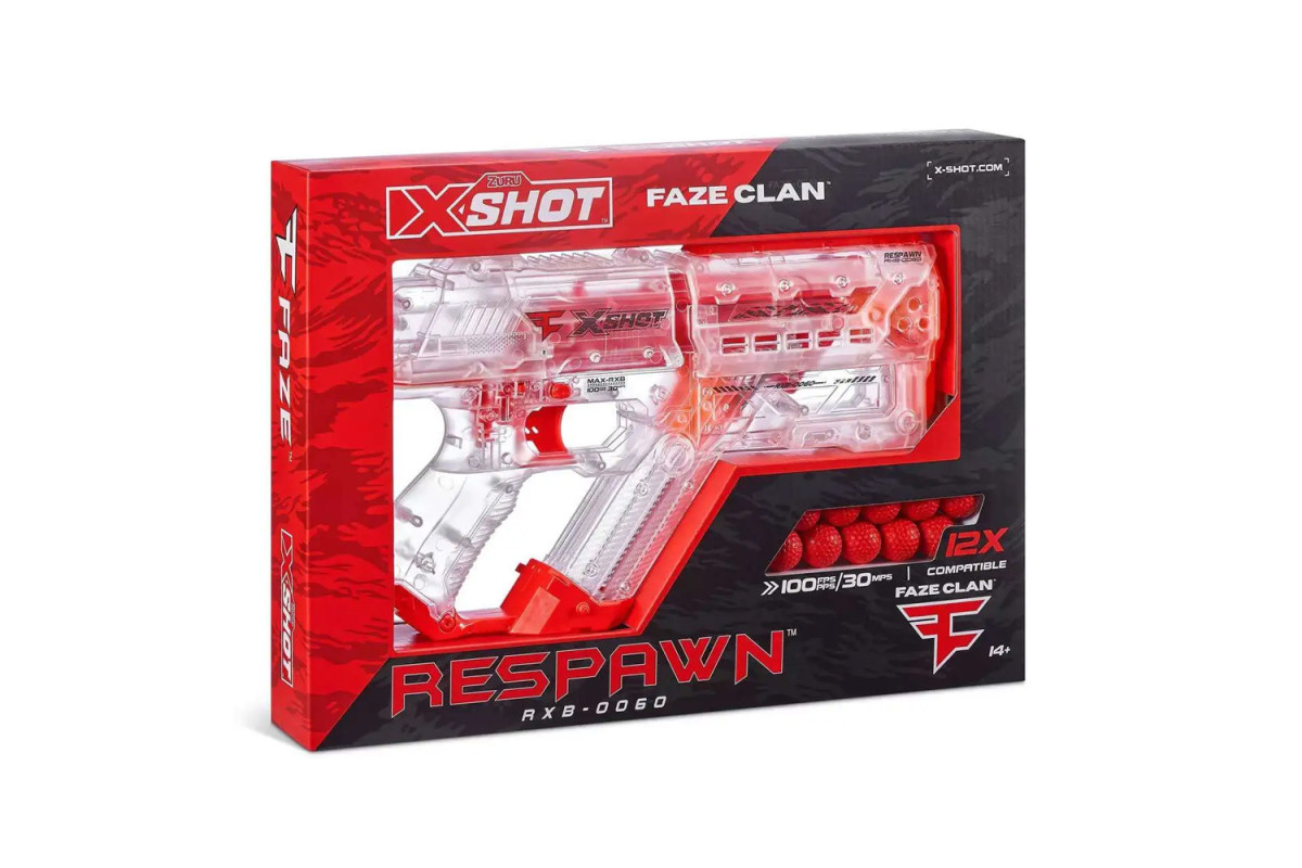 X-Shot Швидкострільний бластер Chaos Faze Respawn (12 кульок)