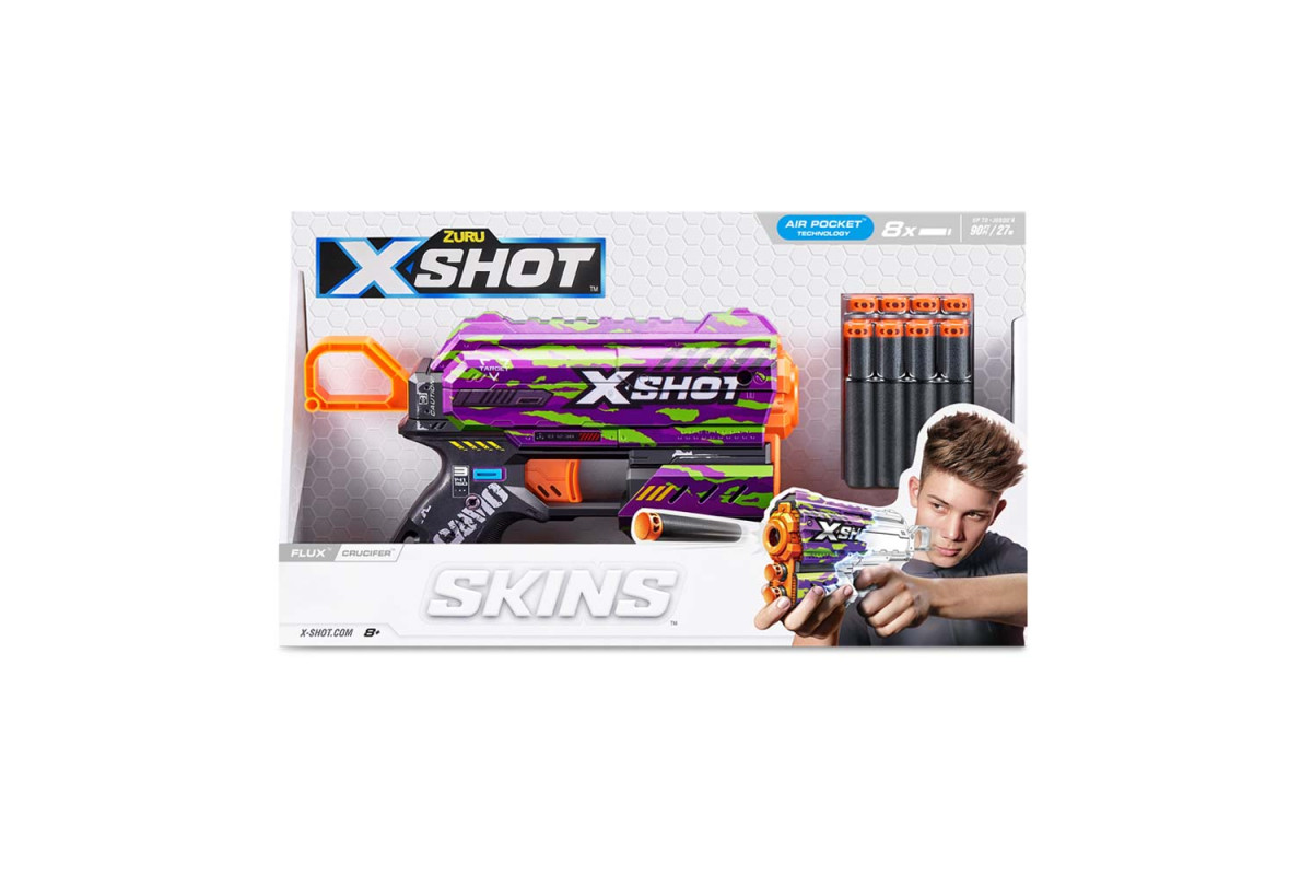 X-Shot Швидкострільний бластер Skins Flux Crucifer (8 патронів)