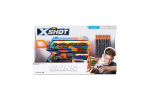 X-Shot Швидкострільний бластер Skins Flux Striper (8 патронів)