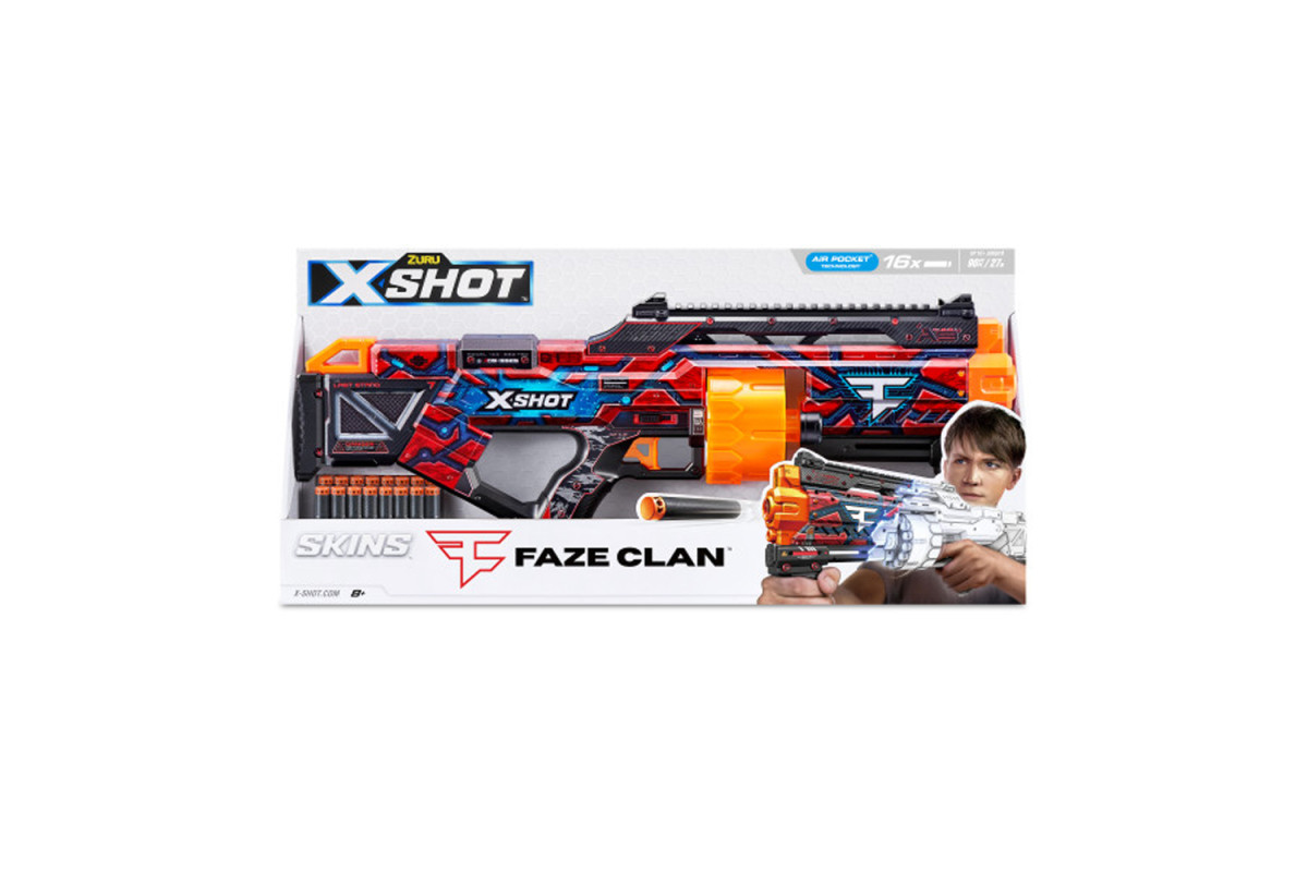 X-Shot Швидкострільний бластер Skins Last Stand Faze (16 патронів)