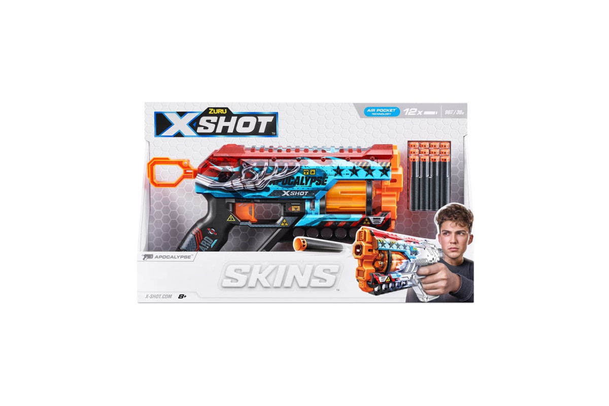 X-Shot Швидкострільний бластер Skins Griefer Apocalypse (12 патронів)