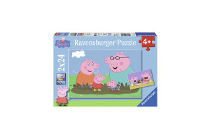 Ravensburger Пазл "Свинка Пеппа. Веселощі", 2 пазли по 24 елементи