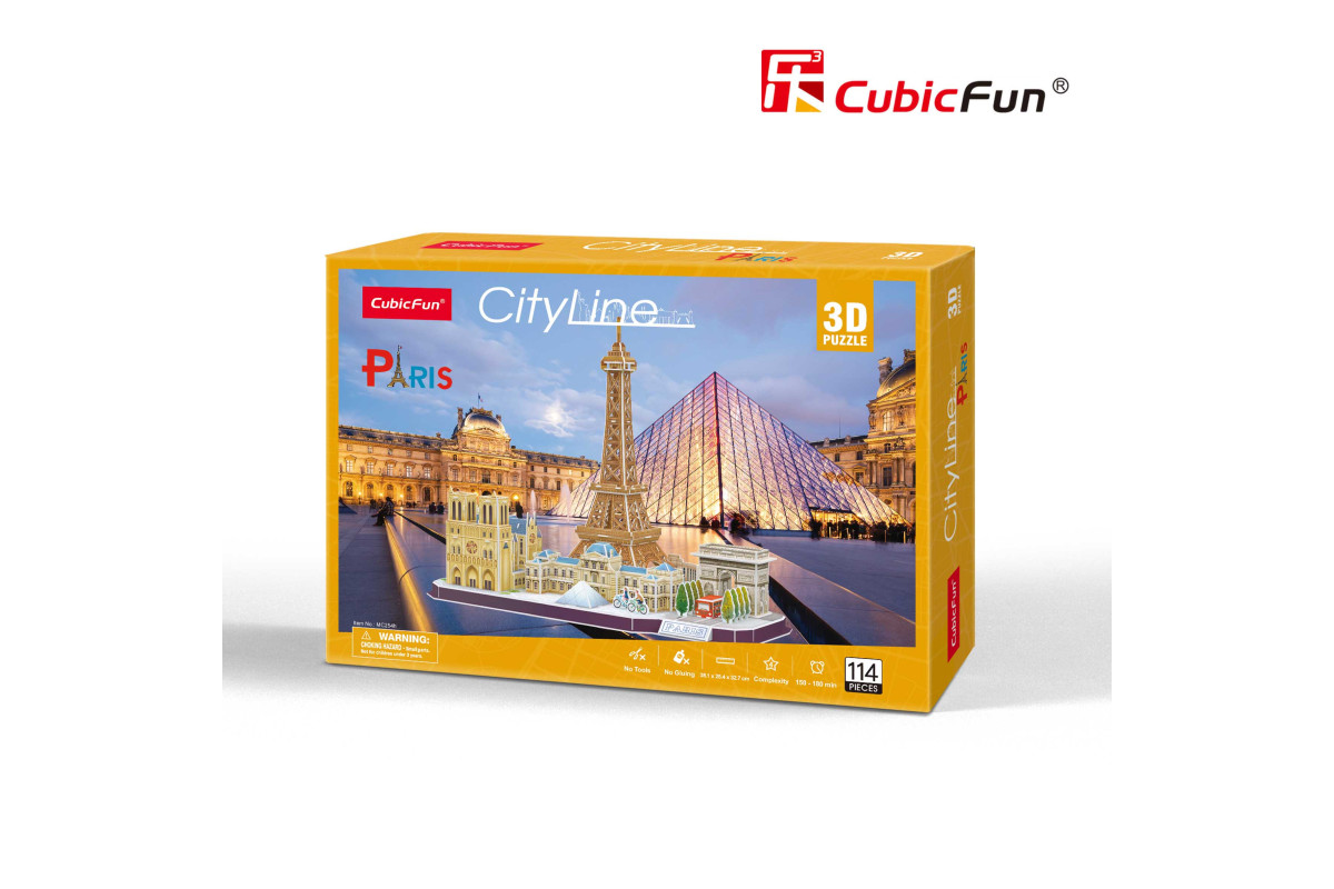 Cubic Fun Тривимірна головоломка-конструктор CITY LINE "PARIS"