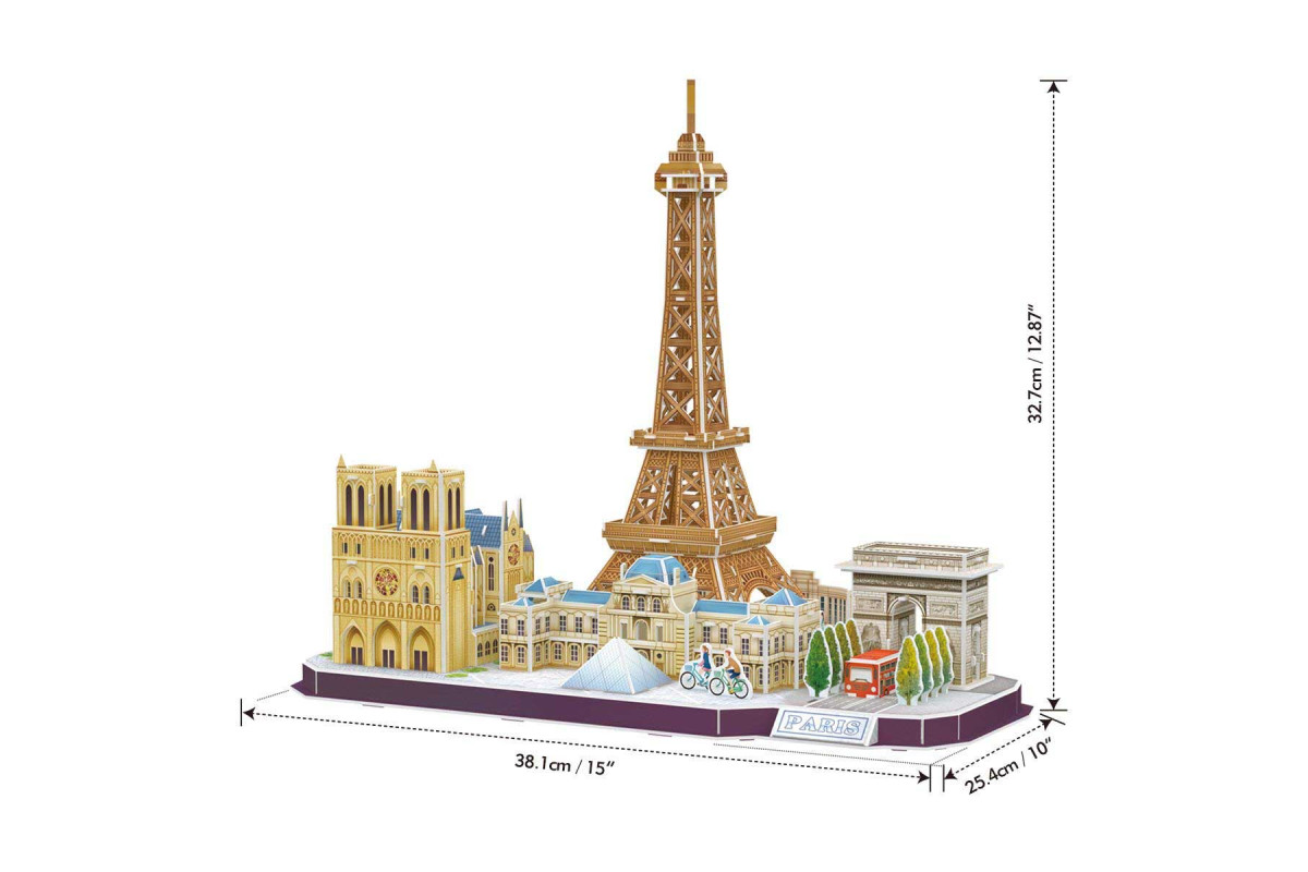 Cubic Fun Тривимірна головоломка-конструктор CITY LINE "PARIS"