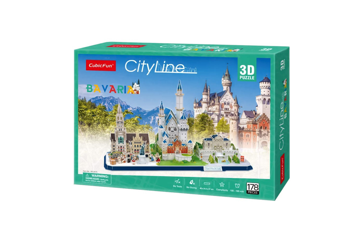 Cubic Fun Тривимірна головоломка-конструктор CITY LINE "BAVARIA"