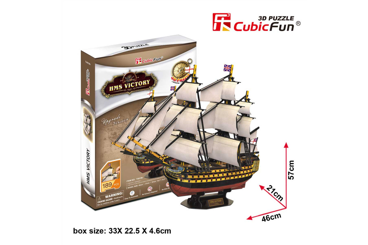 Cubic Fun Тривимірна головоломка-конструктор "HMS VICTORY"