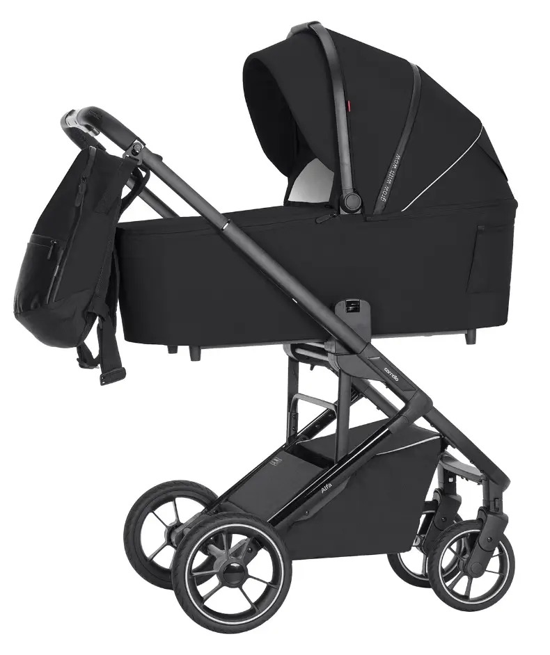 Коляска універсальна CARRELLO Alfa/W CRL-6507 (2in1) Midnight Black