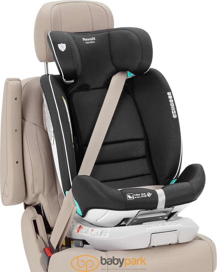 Автокрісло CARRELLO Revolt CRL-15805 Sky Grey i-Size 40-150см ISOFIX, поворот, опор.стійка