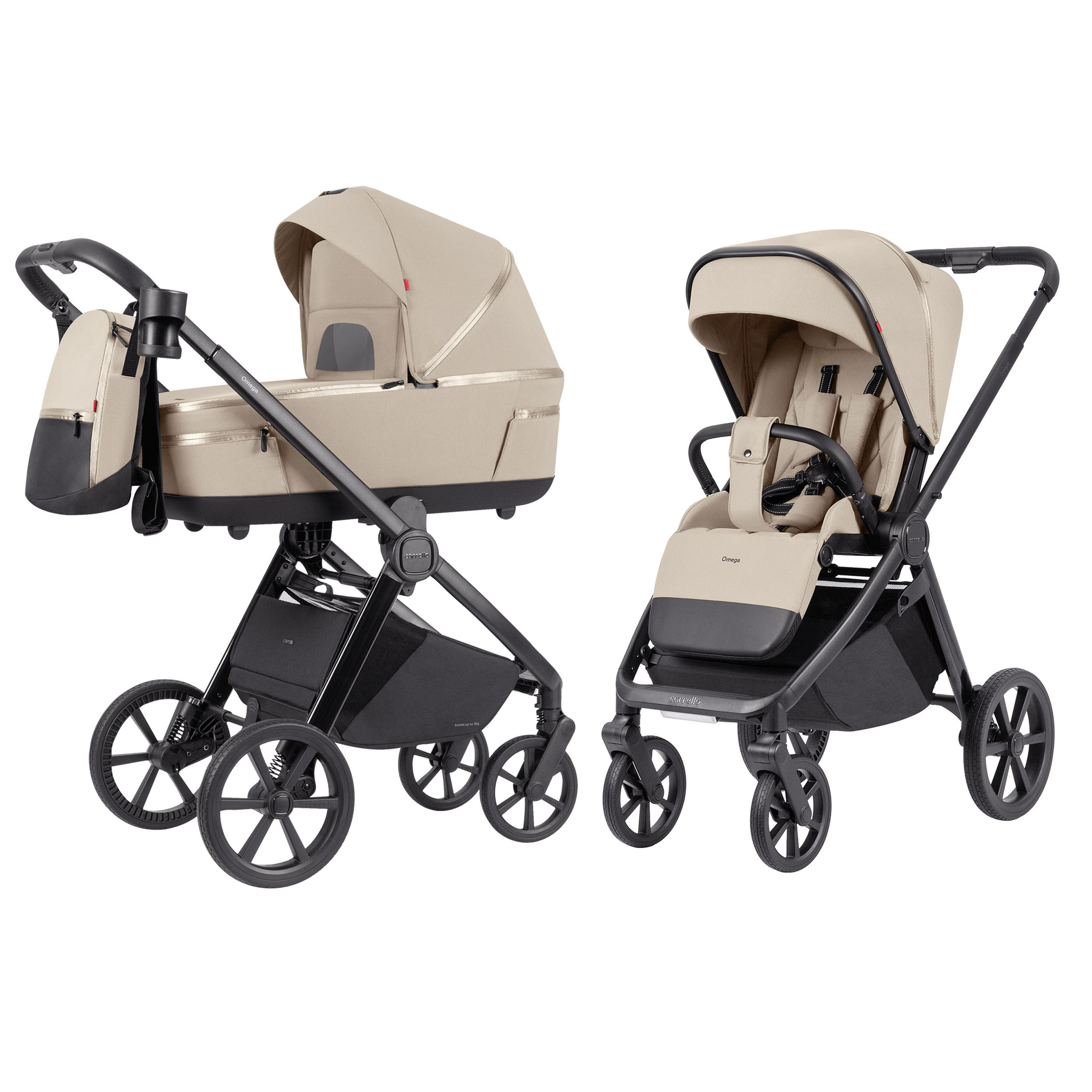 Коляска універсальна CARRELLO Omega CRL-6540 (2in1) Solar Beige