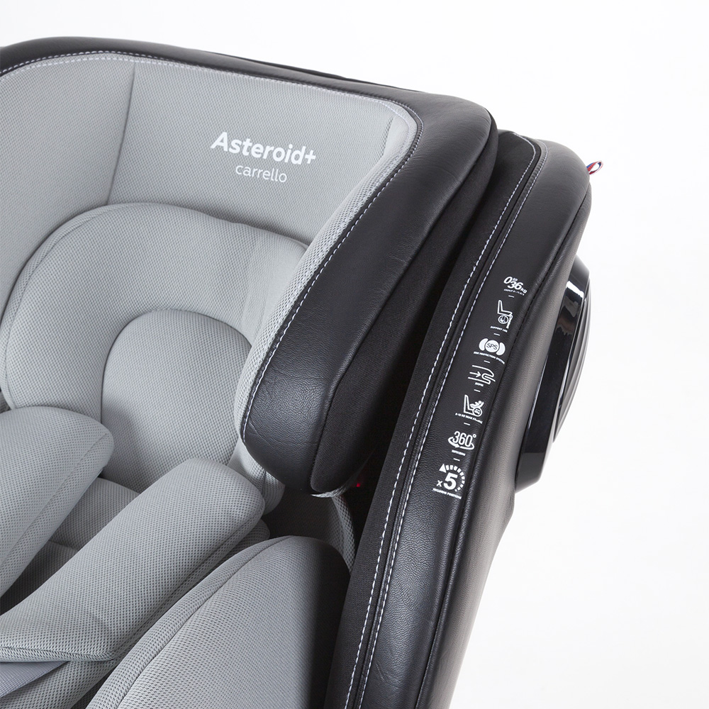 Автокрісло CARRELLO Asteroid+ CRL-15801 Shale Grey 0+1/2/3 ISOFIX з поворотом та опорною стійкою