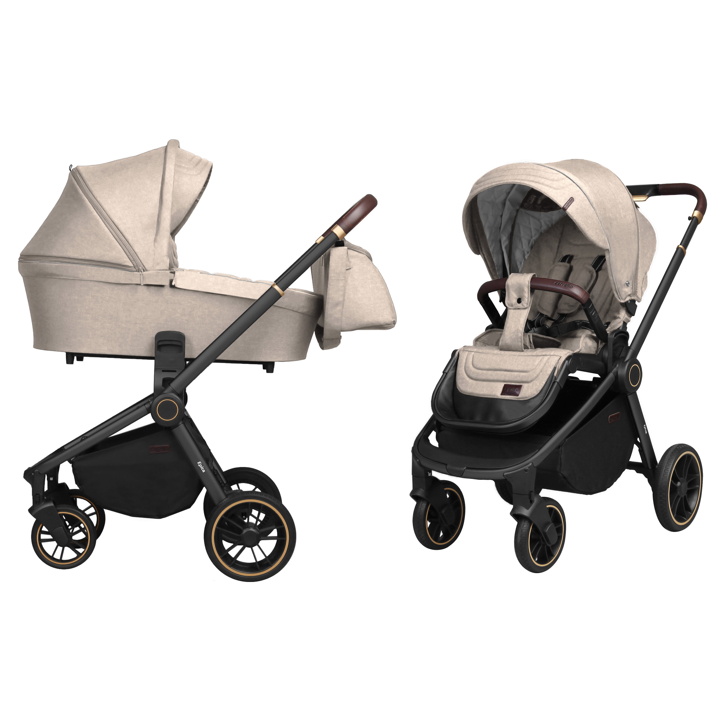 Коляска універсальна CARRELLO Epica CRL-8510/1 (2in1) Almond Beige