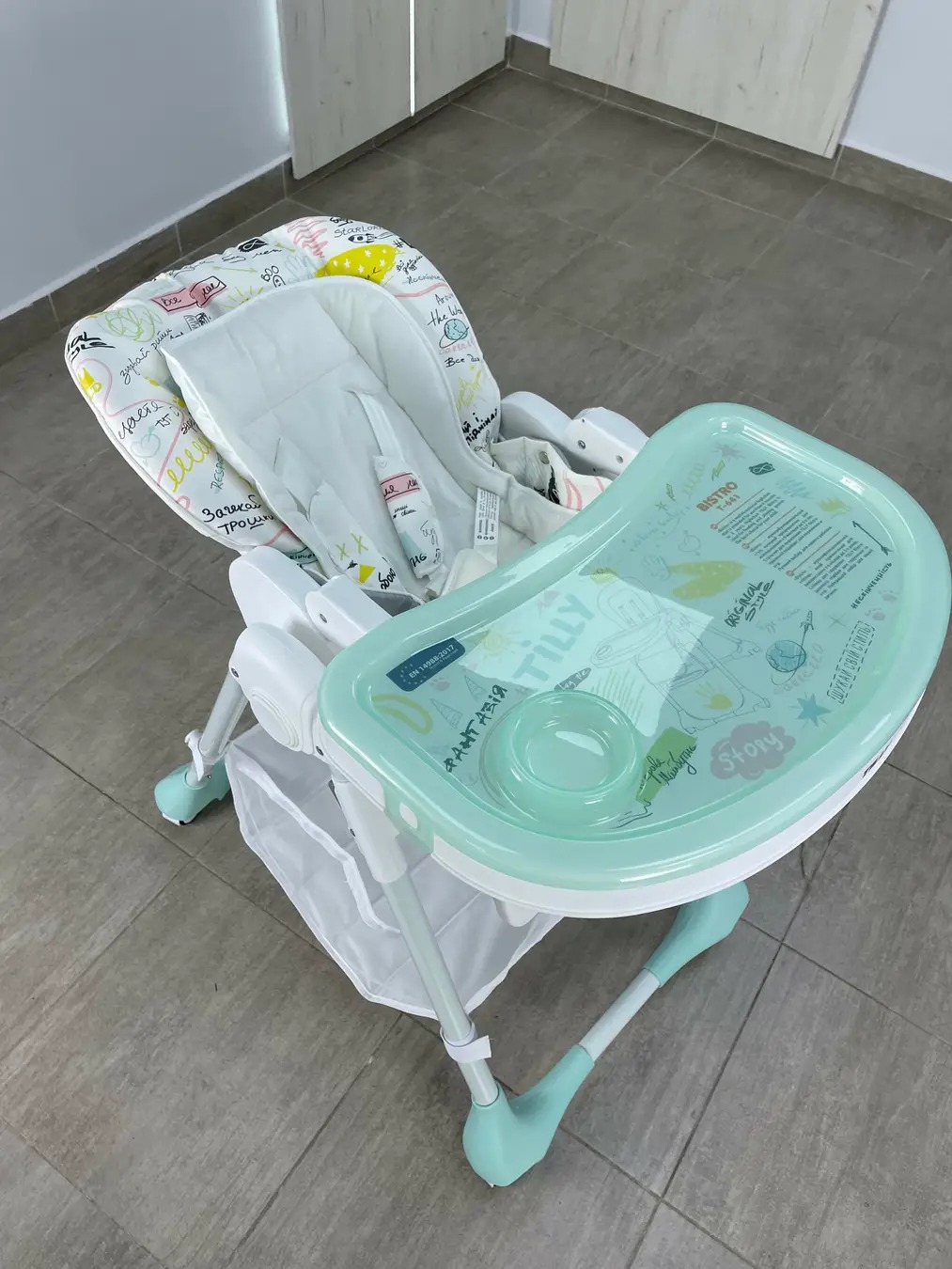 Стілець для годування BABY TILLY Bistro T-641/2 Menthol