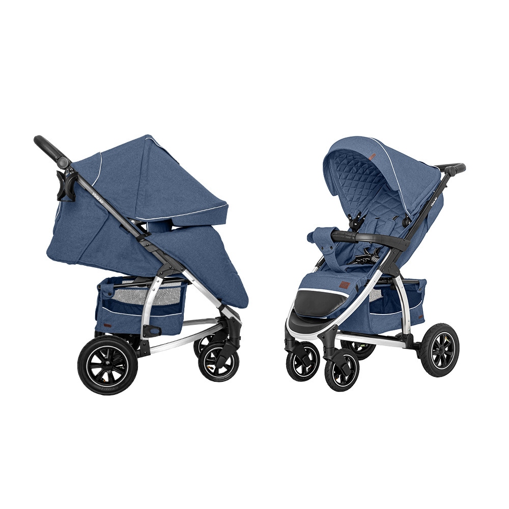 Коляска прогулянкова CARRELLO Vista CRL-5511 Denim Blue льон L