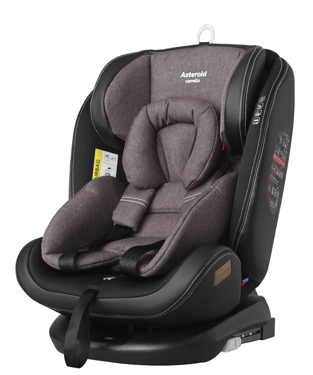 Автокрісло Asteroid CRL-12801/2 Lunar Beige 0 + 1 + 2 + 3 ISOFIX з поворотом CARRELLO