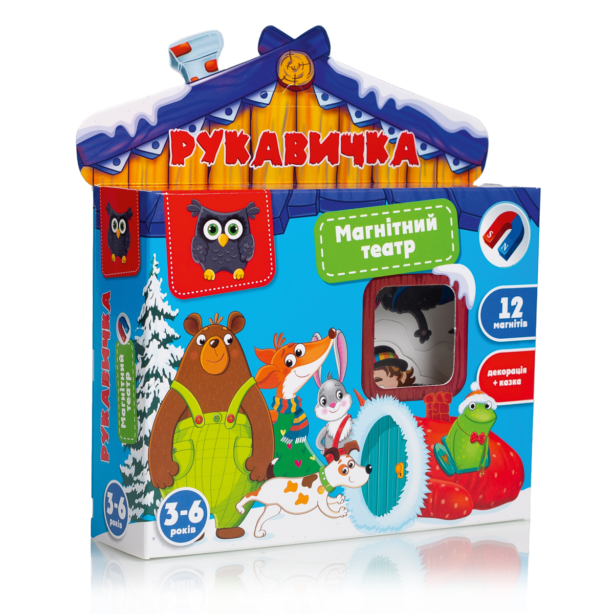 Гра настільна Vladi Toys магнітний театр Академія розвитку 'Рукавичка' VT3206-28 (укр) Vladi Toys