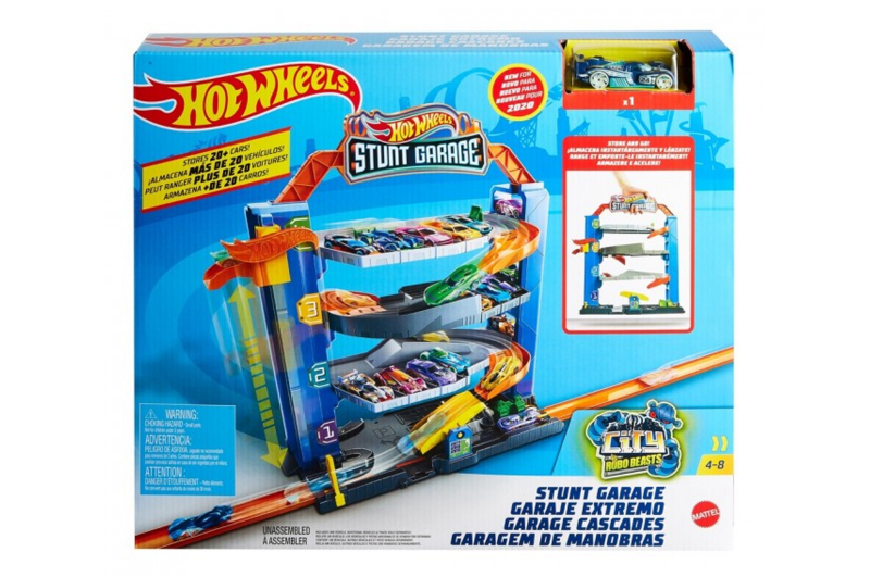 Чотирьохповерховий гараж для машинок GNL70 HOT WHEELS KID