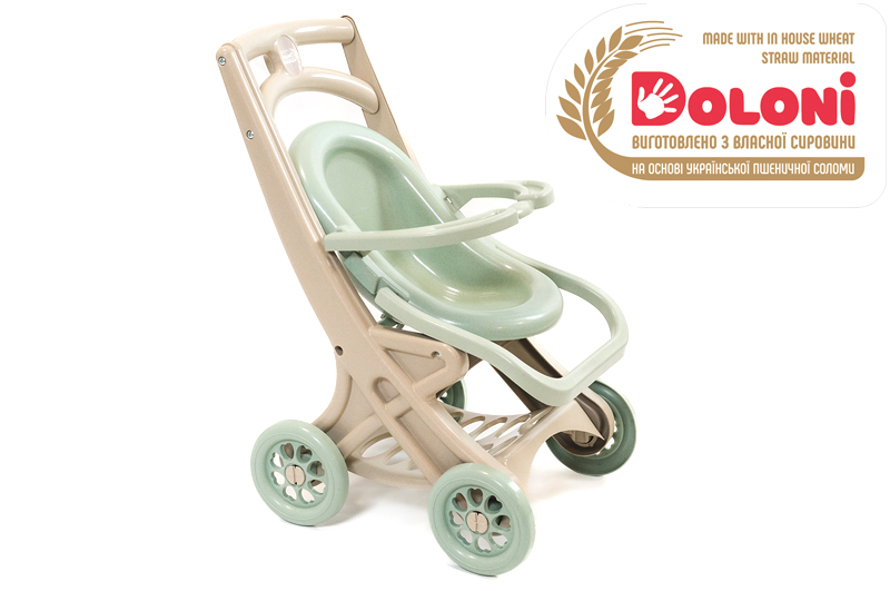 Візочок для ляльок сидячий Eco Green 0122/01eco DOLONI