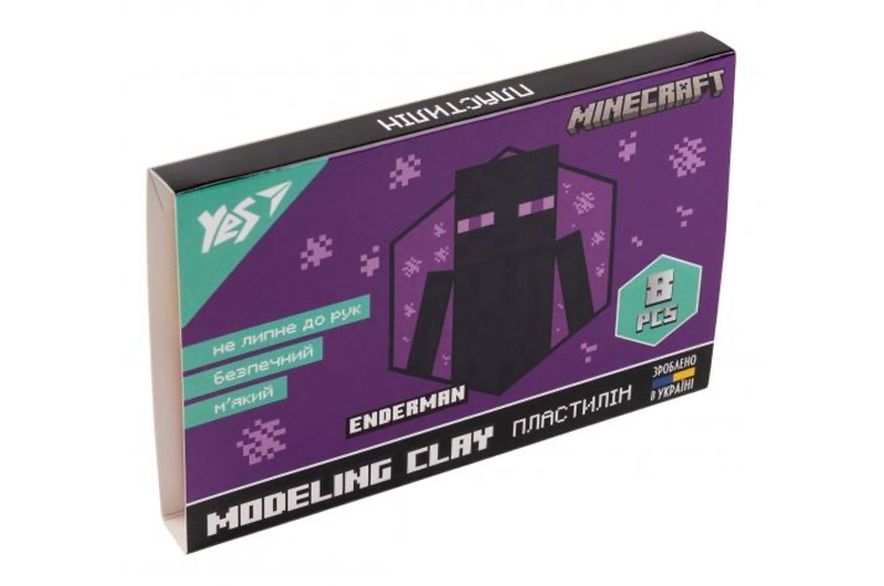 Пластилін  YES Minecraft 540634 8 кольорів 160г