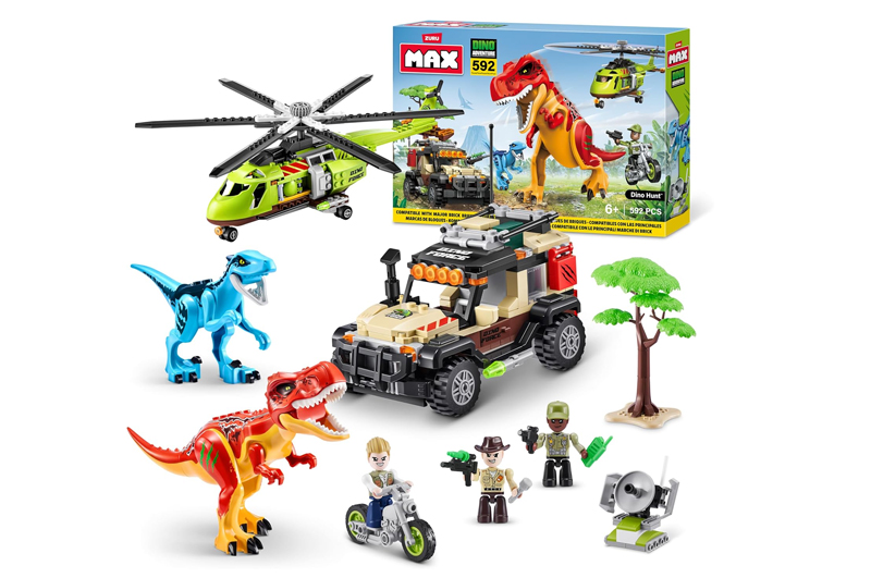 Конструктор Zuru MAX-DINO ADVENTURE 83156 592 деталей, коробка