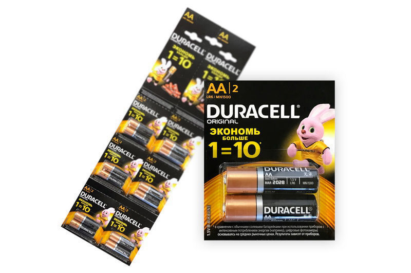 Батарейки Duracell LR-06 MN1500 10*2 відривна