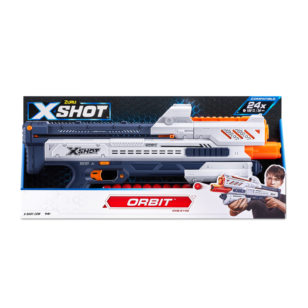 X-Shot Швидкострільний бластер Excel Chaos New  Orbit (24 кульки)