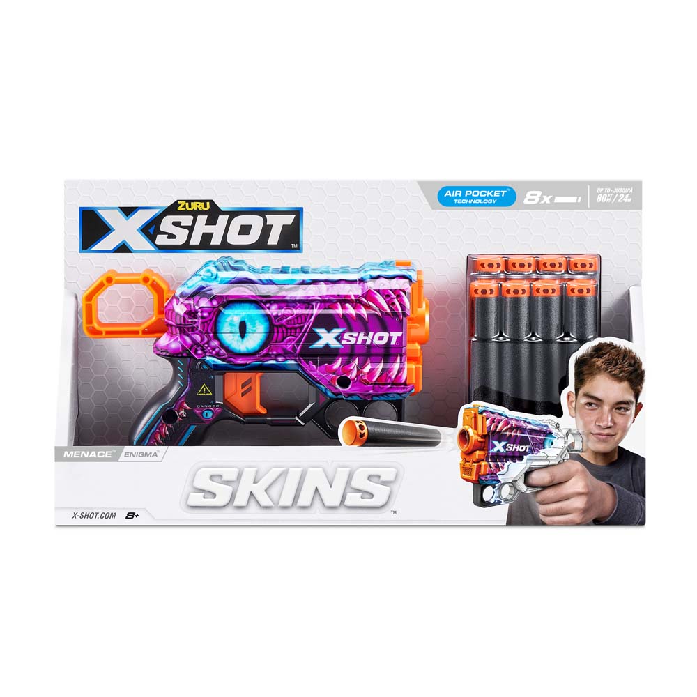 X-Shot Швидкострільний бластер Skins Menace Enigma (8 патронів)